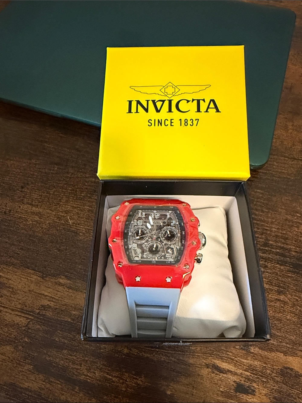 Invicta Red and Gray Men's Chronograph Watch